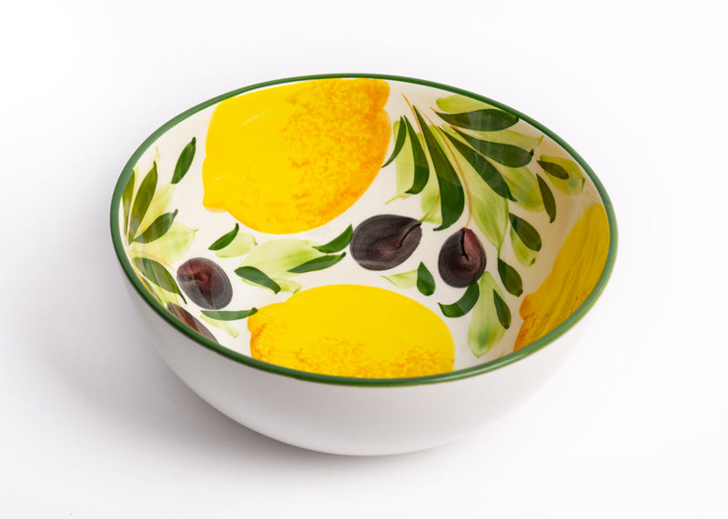 Piccobella Schaal - Olijf/Citroen - Keramiek - Ø 21 cm
