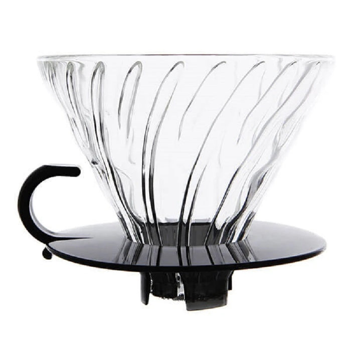 Hario Dripper V60 - Glas - Transparant/Zwart - 1- 4 Koppen