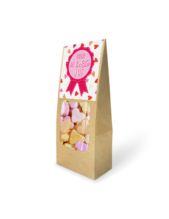 Vruchtenhartjes voor de Liefste Juf - 150 gram