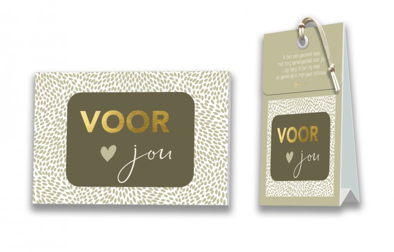 Kaart met Geurtasje - Voor jou