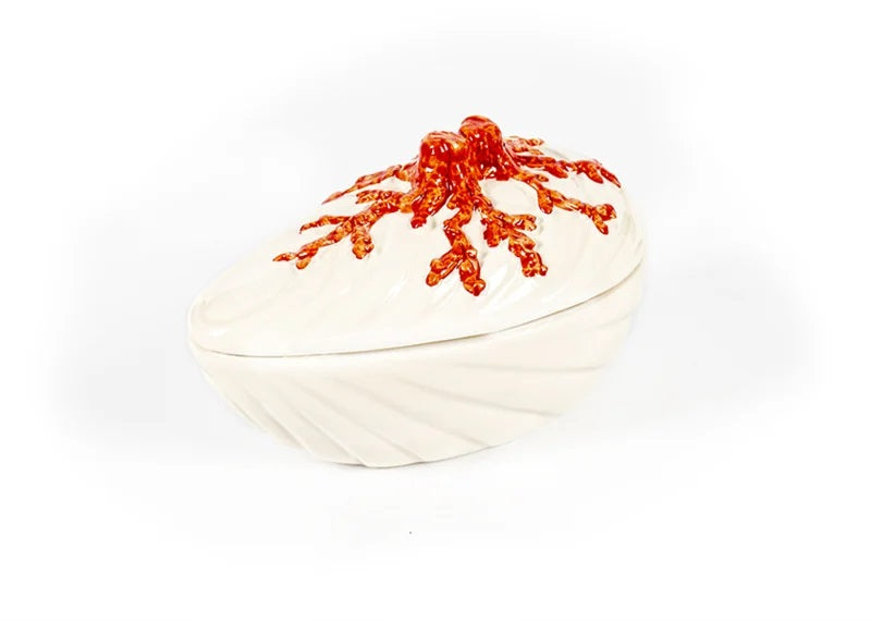 Piccobella Schaaltje Koraal - Keramiek - 17 cm x 10 cm