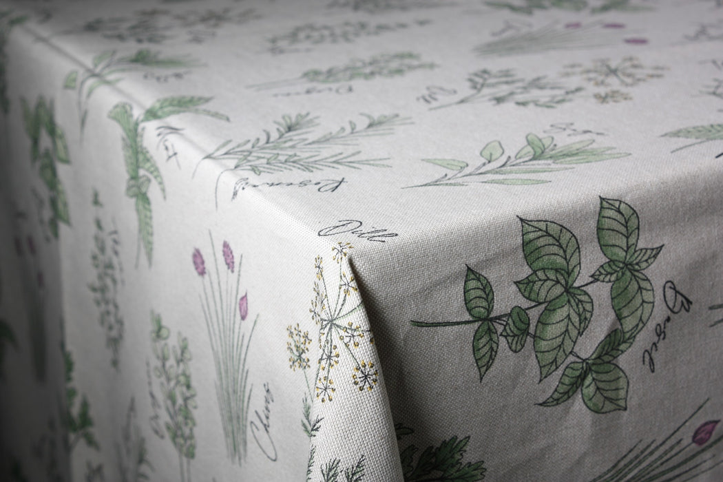 Marbella Tafelkleed - Kruiden - 80% Katoen - 20% Polyester - 250 cm x 140 cm