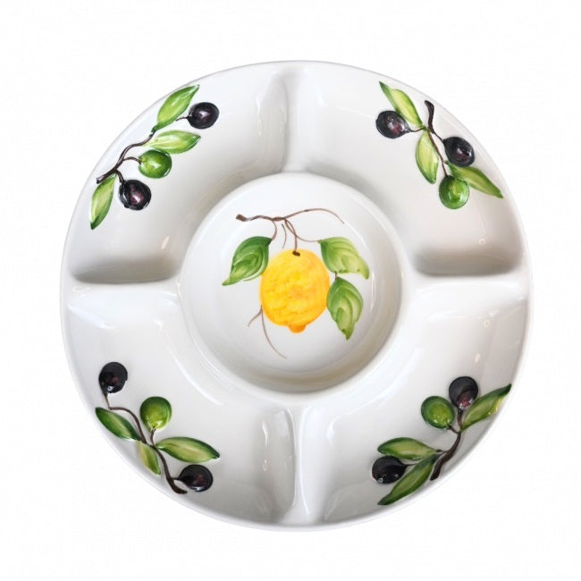 Piccobella Schaal - Citroen/Olijf - Keramiek - Ø 26 cm