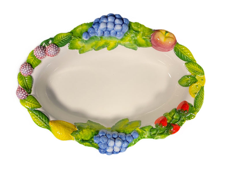 Piccobella Schaal - Fruit - Keramiek - 37 cm x 28 cm
