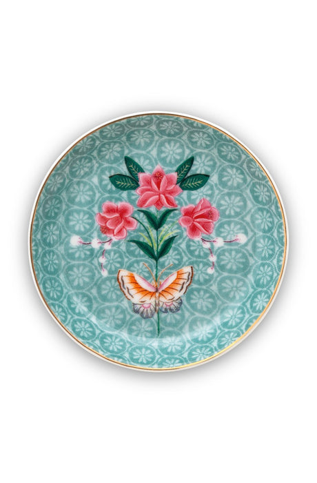 Pip Studio Blushing Birds Blue Theetip - Porselein - Ø 9 cm