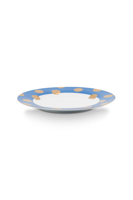 Pip Studio Dot Delight Light Blue Dinerbord - Porselein - Ø 26,5 cm