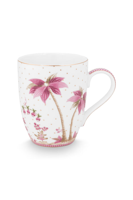 Pip Studio Jolie Dots Gold Pink Beker - Porselein - 350 ml