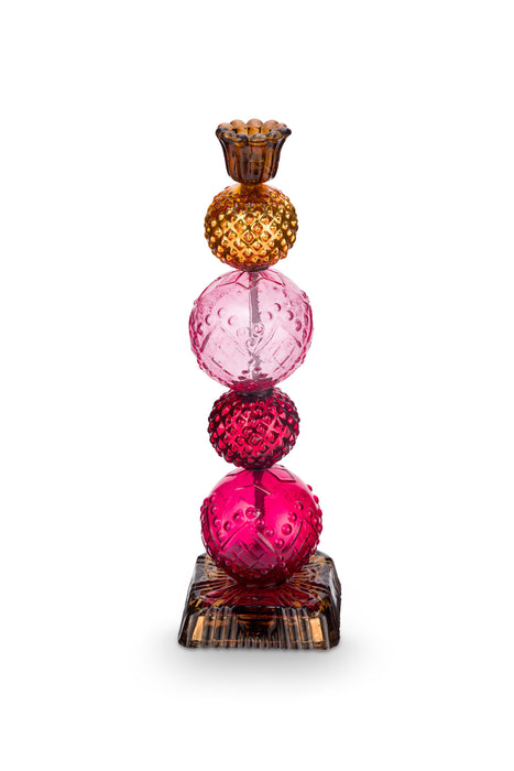 Pip Studio Bead Red-Yellow Kandelaar - Glas - 30 cm