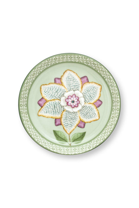 Pip Studio Lily & Lotus Light Green Theetip - Porselein - Ø 9 cm