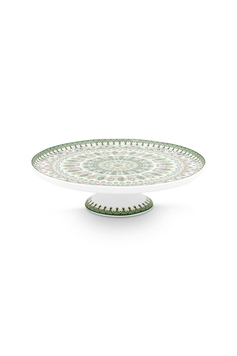 Pip Studio Lily&Lotus Moon Delight Light Green Taartplateau - Porselein - Ø 21 cm