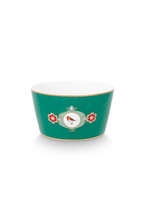 Pip Studio Love Birds Medallion Emerald Schaaltje - Porselein - Ø 15 cm