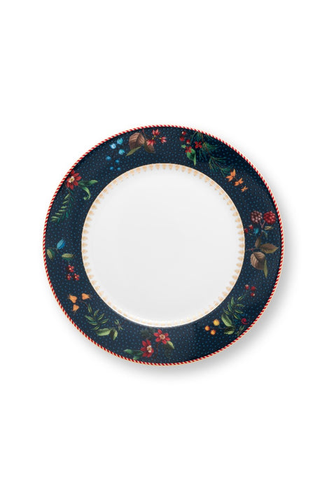 Pip Studio Berry Blues Blue Ontbijtbord - Porselein - Ø 21 cm