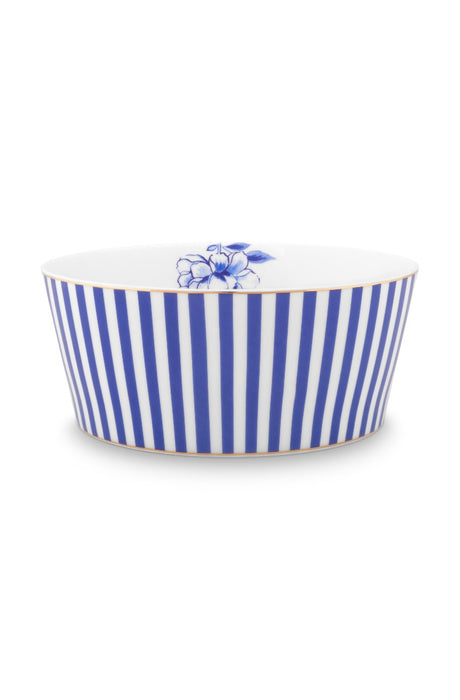 Pip Studio Royal Stripes Blue Schaaltje - Porselein - Ø 15 cm