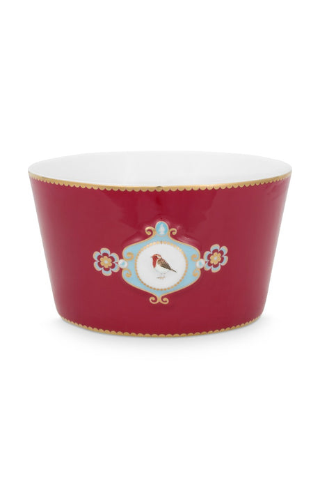 Pip Studio Love Birds Medallion Red Schaaltje - Porselein - Ø 15 cm
