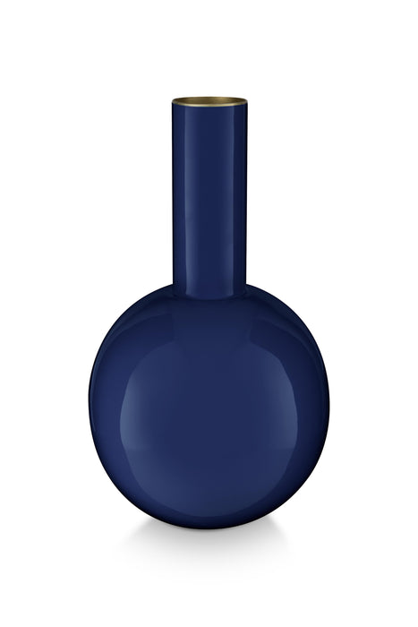 Pip Studio Vaas - Dark Blue - Metaal - 15 cm x 26 cm