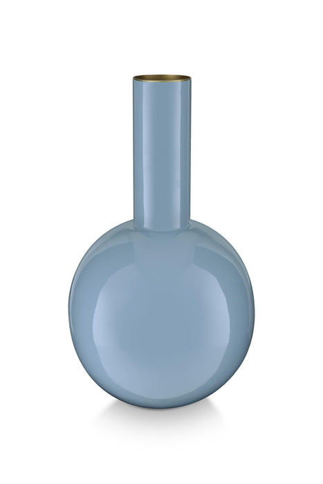 Pip Studio Vaas - Medium Light Blue - Metaal - 19 cm x 33 cm