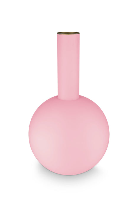 Pip Studio Vaas - Matt Light Pink - Metaal - 24,5 cm x 42 cm