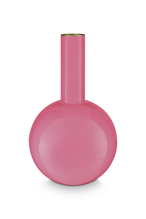 Pip Studio Vaas - Medium Pink - Metaal - 19 cm x 33 cm