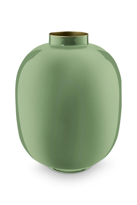 Pip Studio Vaas - Mid Green - Metaal - 32 cm