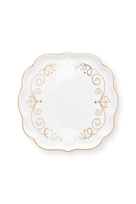 Pip Studio Royal Winter White Theetip - Porselein - Ø 10 cm