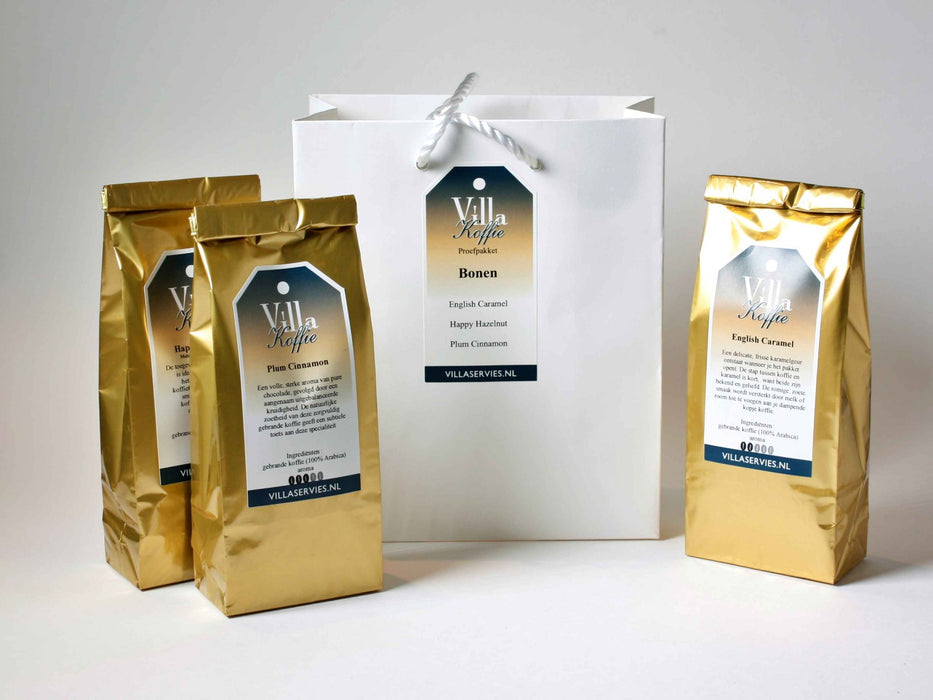 Koffie Proefpakket - Bonen of Vers Gemalen - 3 x 100 gram