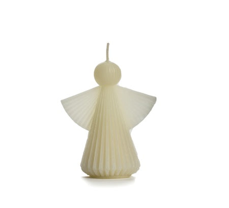 Rustik Lys Kerstengel Kaars - Vanilla - 10 cm