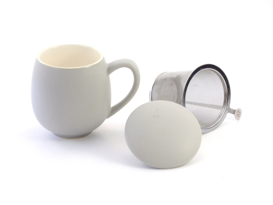 ChaCult Saara Matt Grey Beker - Porselein - 350 ml