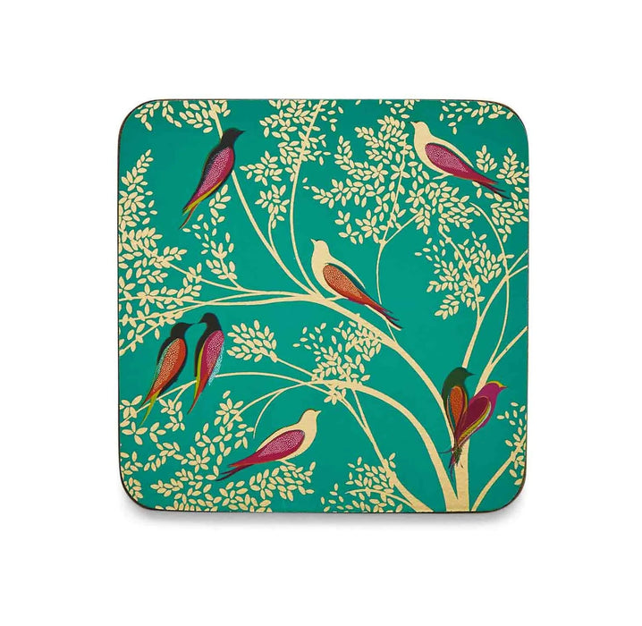 Sara Miller London Chelsea Green Onderzetter - 10,5 cm x 10,5 cm