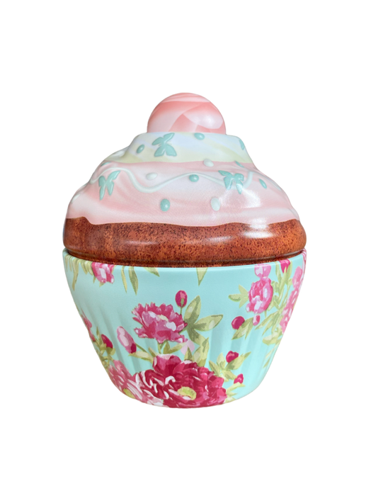 Cupcake Flower Blikje - Metaal - Ø 7,5 cm