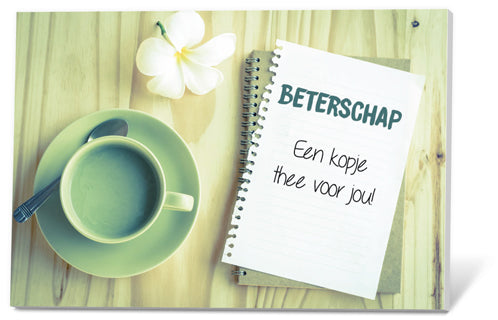 Thee in een Kaartje - Beterschap, een kopje thee voor jou