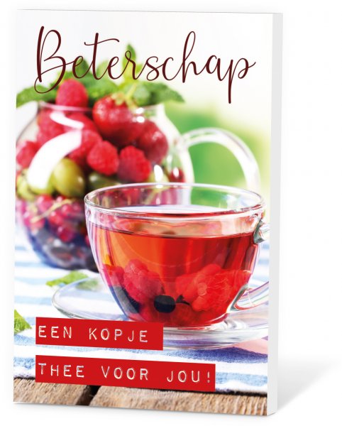 Thee in een Kaartje - Beterschap, een kopje thee voor jou