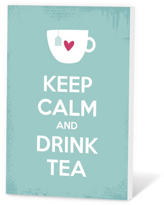 Thee in een Kaartje - Keep calm and drink tea