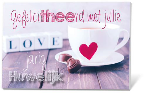 Thee in een Kaartje - Gefelicitheerd met jullie ... jarig huwelijk