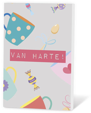 Thee in een Kaartje - Van harte!