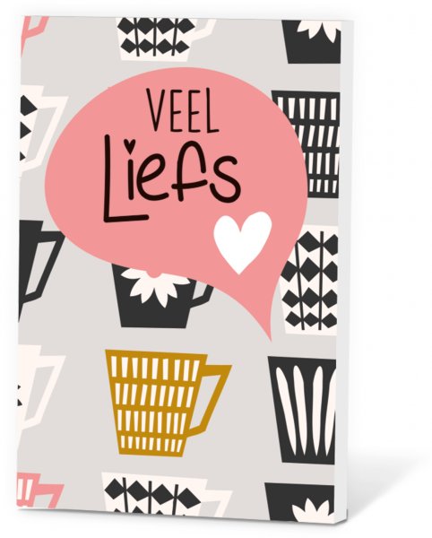 Thee in een Kaartje - Veel liefs