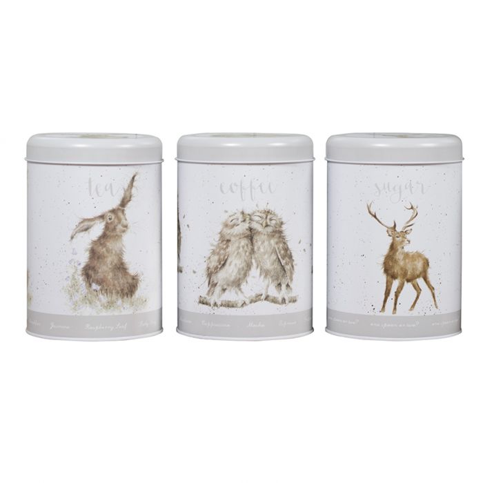 Wrendale Desings Country Animal Koffie-, Thee- en Suikerblik - Metaal
