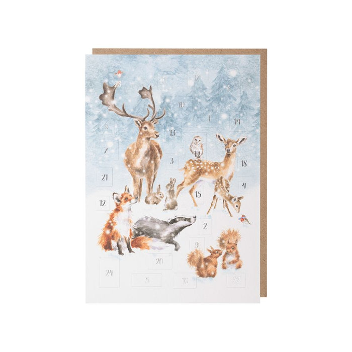 Wrendale Designs A Winter Wonderland Advent Calendar Kaart