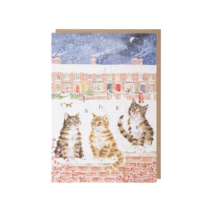 Wrendale Designs In the Lane, Snow is Glistening Advent Calendar Kaart