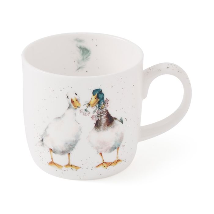 Wrendale Designs Duck Love Beker - Fine Bone China - 300 ml
