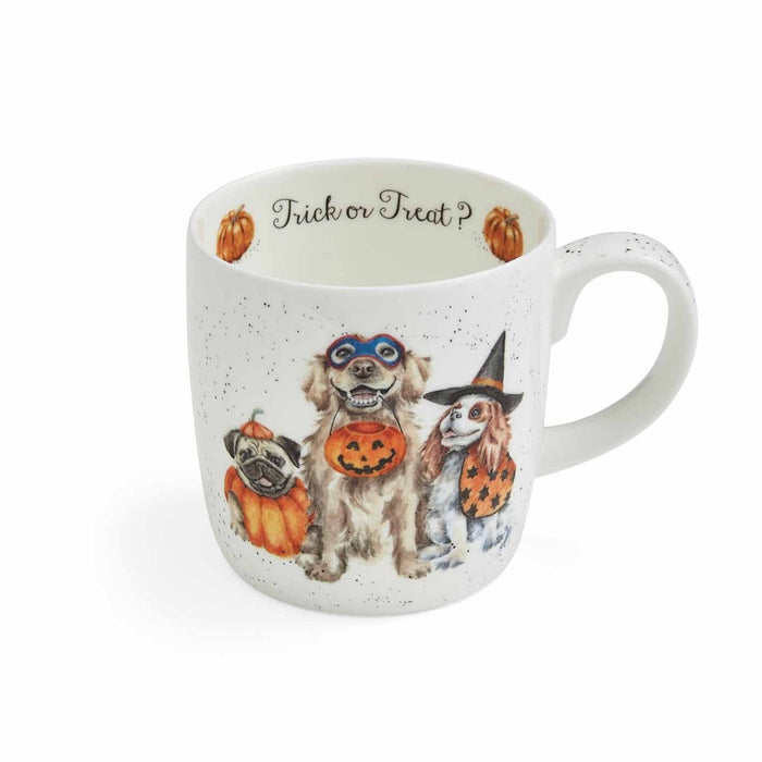 Wrendale Designs Trick or Treat Beker - Honden - Fine Bone China - 400 ml