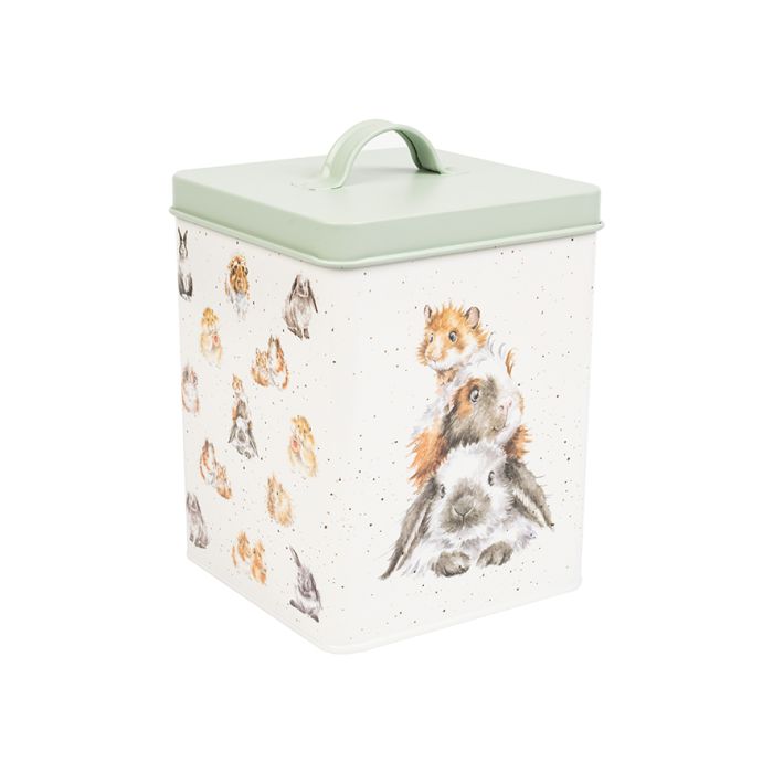 Wrendale Designs Cavia- en Konijnenvoer Blik - Koolstofstaal