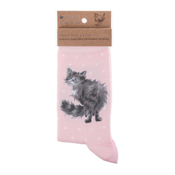 Wrendale Designs Glamour Puss Damessokken