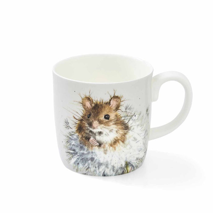 Wrendale Designs Dandelion Beker - Muisje - Fine Bone China - 400 ml