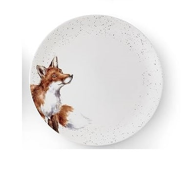 Wrendale Designs Fox Dinerbord - Vos - Porselein - Ø 26,7 cm