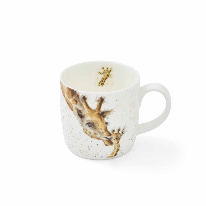 Wrendale Designs First Kiss Beker - Giraffe - Fine Bone China - 300 ml