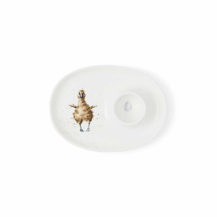 Wrendale Designs Gosling Eierdop - Porselein - 18 cm x 13,5 cm