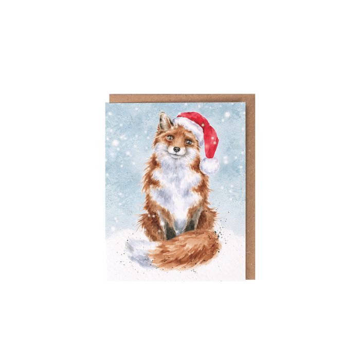Wrendale Designs Festive Fox Men Kaartje