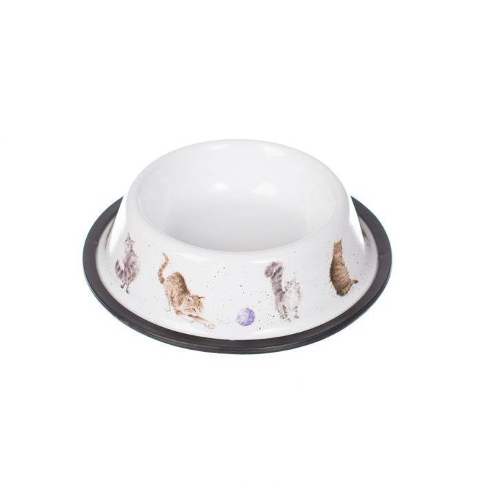 Wrendale Designs Katten Voerbak - Metaal/Kunststof - Ø 15 cm