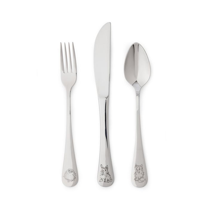 Wrendale Designs Little Wren Kinderbestek - 3-delig - RVS