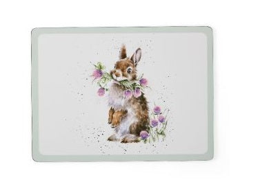 Wrendale Designs Wildflower Placemat - Konijn - 40,1 cm x 29,8 cm